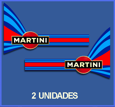 Des autocollants MARTINI RACING REFORT : DP131. 2 UNITÉS