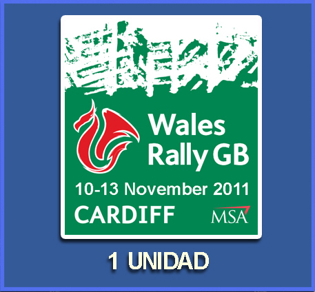 Wales Rally GB 2011 Stickers Pair 