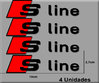 STICKERS AUDI S LINE REF: R179