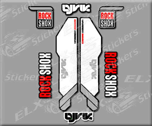 STICKERS ROCK SHOX LYRIK REF: R233