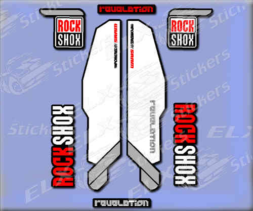 STICKERS ROCK SHOX REVELATION BIKE REF: R236