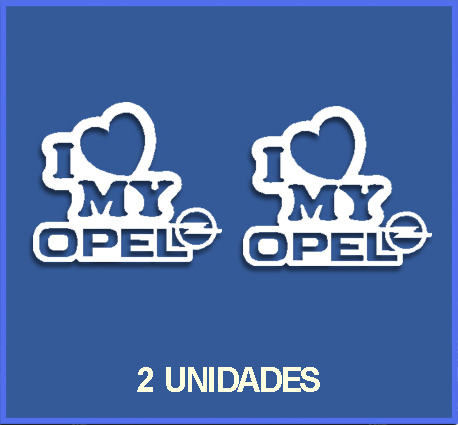 STICKERS I LOVE MY OPEL REF: DR1084