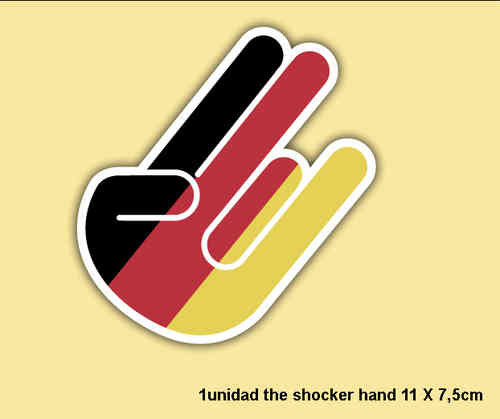 STICKER THE SHOCKER HAND GERMANY REF: PD173