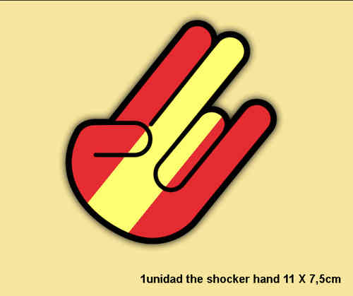 Pegatina THE SHOCKER HAND SPAIN ESPAÑA REF: PD174
