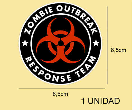 STICKERS ZOMBIE OUTBREAK REF: PD204