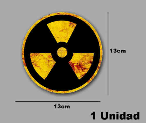 STICKER SYMBOL NUCLEAR DANGER RADIOACTIVE REF: PD427