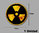 STICKER SYMBOL NUCLEAR DANGER RADIOACTIVE REF: PD427