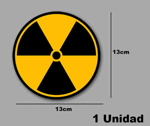 STICKER SYMBOL NUCLEAR DANGER RADIOACTIVE REF: PD428