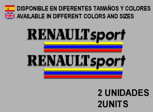 STICKERS RENAULT SPORT COLORS REF: F77