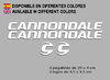 STICKERS CANNONDALE REF: F118