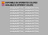 STICKERS  ABARTH F197 AUFKLEBER DECALS ADESIVI RALLYE RACING