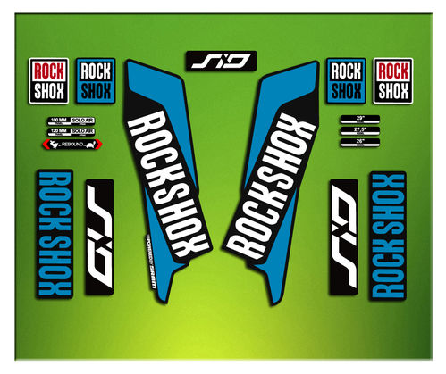 Adesivi Forcella Rock SHOX SID 2016 ELX37 STICKERS AUFKLEBER AUTOCOLLANT DECAL
