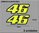 PEGATINA 46 ROSSI DP2006 STICKER DECAL AUFKLEBER AUTOCOLLANT ADESIVO MOTO GP