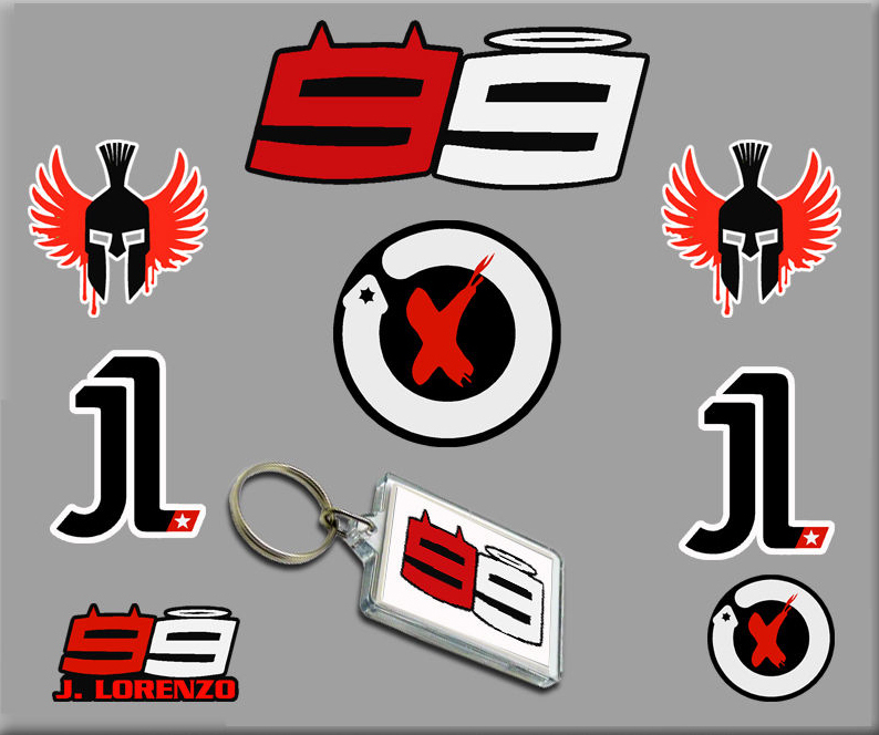 Aufkleber Decal Sticker Autocollant Adesivi Aufkleber 99 Jorge Lorenzo Ducati 