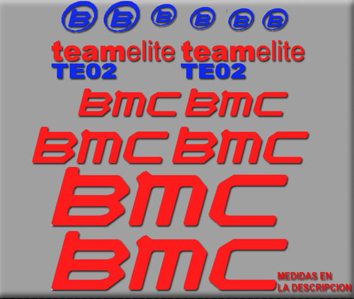 PEGATINA BMC TE02 BIKES R153 STICKER DECAL AUFKLEBER AUTOCOLLANT ADESIVO